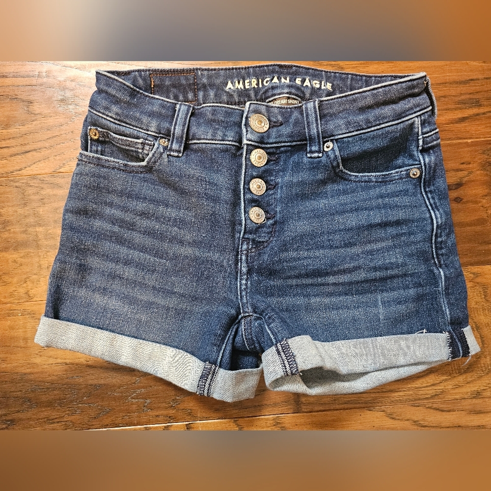 American Eagle Button Fly Dream Shorts-Midi